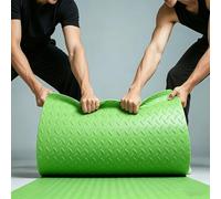 Tapis de Sol en Caoutchouc Antidérapant Robuste - Revêtement de Sol Lino en Rouleau Industriel à Pastilles pour Protection de sous Voitures, Garage et Salle de Sport(Green 5mm,W 1 x L 1 M)
