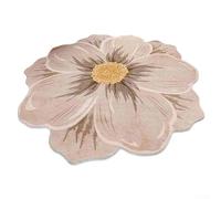 Tapis de sol en forme de fleur pour décoration de chambre à coucher ou dressing avec matériau imitation cachemire confortable et contour élégant (A)