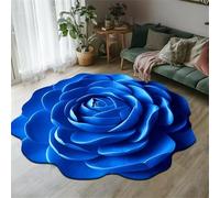 Tapis de Sol en Peluche et Terre de diatomées à Motif Floral, Tapis 3D en Forme de Rose, Tapis de Bain antidérapant Ultra-Absorbant, paillasson décoratif pour Chambre, Cuisine, sal