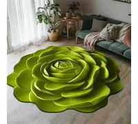 Tapis de Sol en Peluche et Terre de diatomées à Motif Floral, Tapis 3D en Forme de Rose, Tapis de Bain antidérapant Ultra-Absorbant, paillasson décoratif pour Chambre, Cuisine, sal