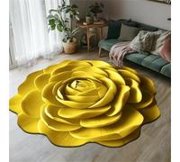 Tapis de Sol en Peluche et Terre de diatomées à Motif Floral, Tapis 3D en Forme de Rose, Tapis de Bain antidérapant Ultra-Absorbant, paillasson décoratif pour Chambre, Cuisine, sal
