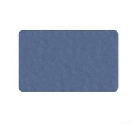 Tapis de sol en silicone diatomite 30 x 80 cm, séchage rapide, sûr (bleu) | Poignée de sécurité double face, dos en silicone, stable sur le carrelage humide, protège la famille