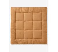 Tapis de sol / Fond de parc uni gaze et percale de coton ocre 100X100