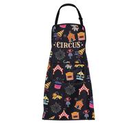 Tapis de sol imperméable pour cirque, avec poches, dimensions 72x68 cm, motif clown en dessin animé
