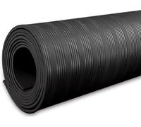 Tapis de sol isolants en caoutchouc, coussin d'électricien isolé, non conducteur for salle distribution, sous-station, centrales électriques(Black,2mx1mx3mm(7'x3'x1/8"))