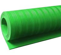 Tapis de sol isolants en caoutchouc, coussin d'électricien isolé, non conducteur for salle distribution, sous-station, centrales électriques(Green,2mx1mx8mm(7'x3'x5/16"))