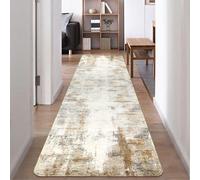 Tapis de sol longue durée, 1,83 x 3 mètres, antidérapant, marron-beige, lavable, pour le salon, la chambre à coucher, la salle à manger