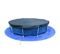 Tapis de Sol pour Piscine Rembourrage Rond Résistant Anti-Perforation | Tapis de et Protection pour Piscine Extérieur Jardin Cour Parc Pelouse Terrasse Mobilier Équipement Béton et Sol