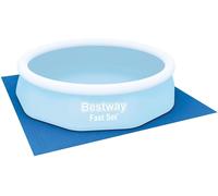 Bestway 58001 Tapis de Sol Carré 305 X 305 cm pour Piscine Hors Sol Fast Set™, Steel Pro™, Steel Pro Max™ et Hydrium™ Bleu