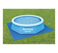 Bestway Tapis de sol 58000 - 244 x 244 cm - pour piscine hors sol Fast Set/Steel Pro