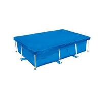 Tapis de sol rectangulaire en polyéthylène pour piscine | Cette bâche de sol tissée épaisse protège votre bâche de piscine contre l'usure et les perforations.