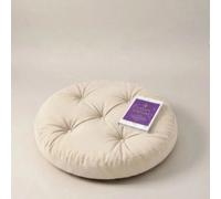 Tapis de sol rond en peluche jaune 60x60cm, coussin décoratif doux, convient pour le salon, l'extérieur, le bureau, la salle à manger, etc. 60x60x6Polyester