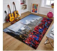 Tapis de sol Spiderman pour enfants - NVY-5301 - Enfant - 100x150cm - Antidérapant
