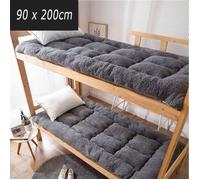 Tapis De Sol Tatami en Cachemire paissi dagneauMatelas Pliable Portatif De Futon Matelas Simple - Gris90x200 cm MATELAS