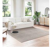 Tapis de surface - VIDAXL - HUARTE - Carré 240 x 240 cm - Crème et taupe - Polyester antidérapant