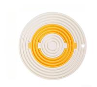 Tapis de table antidérapant en silicone avec bouclier thermique 20 cm (F7) | La texture en nid d'abeille empêche le glissement, 0,5 cm d'épaisseur, sans danger pour les mains, esthétique de cuisine