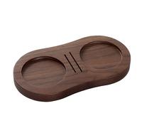 Tapis de tasseur à café - Bois 6,57 In 16,7x8,8x1,4cm | Support en bois pour sabota, dosette pressée à café antidérapante, accessoire pour comptoir de cuisine | Utilisation du