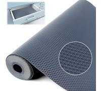 Tapis de Tiroir, 40x600cm, Antidérapant, EVA Protection, Doublure Non-adhésif, Pour Table, Placard, Frigo, Etagère à Chaussures, Evier (Gris)