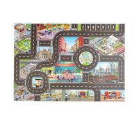 Tapis de voiture - Tapis de jeu avec carte de la route pour , 83 x 55,9 cm, tapis de jeu interactif pour , idéal pour les jeux et l'apprentissage