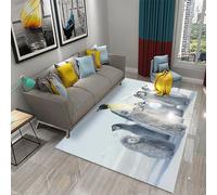 Tapis De Zone, 3D Printing Pingouin Animal Imprimé Tapis Antidérapant Tapis Carré Ménage Tapis De Sol De Canapé Antidérapant 40 X 60 Cm -100566003601