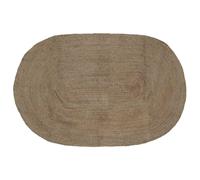 Tapis de zone Jute d'intérieur Moderne Fait Main en salon Ovale texturé vidaXL v