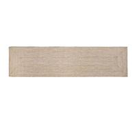 Tapis de zone - VIDAXL - 400 x 60 cm - Jute - Naturel et blanc - Rectangulaire