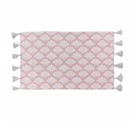 Tapis Déco Art Chic Pompons Rose - 50x80 cm