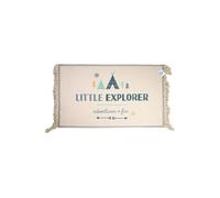 Tapis Déco Enfant "Little Explorer" 50x80cm Naturel