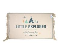 Tapis Déco Enfant "Little Explorer" 50x80cm Naturel Beige G