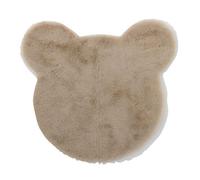 Tapis Déco Enfant ""tête D'ours"" 60cm Beige