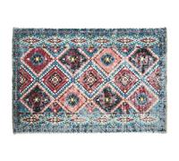 Tapis Déco Ethnique "Agra" 120x170cm Bleu