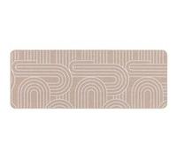 Tapis Déco Imprimé Modul 45x120cm Naturel & Blanc