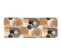 Douceur d'Intérieur, Tapis Rectangle (45 x 120 cm) Rondipop Noir, Mousse Imprimée