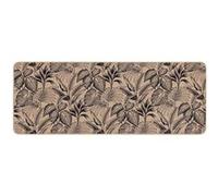 Douceur d'Intérieur Tapis Stylis Déco imprimé 45 x 120 cm Naturel et Noir