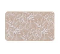 Tapis Déco Imprimé ""Stylis"" 45x75cm Naturel & Blanc