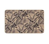 Tapis Déco Imprimé Stylis 45x75cm Naturel & Noir