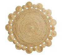 Tapis Déco Rond en Jute ""Cordou"" 120cm Naturel