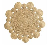 Tapis Déco Rond en Jute ""Cordou"" 90cm Naturel
