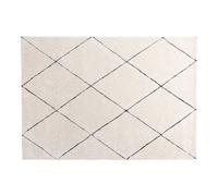 Tapis Déco Shaggy Patrik 160x230cm Blanc