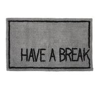 Tapis déco texte en coton tufté 50x80cm