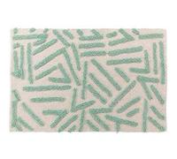 Tapis rectangle 60 x 90 cm coton/polyester tufte Athena Sauge