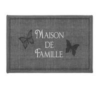 Tapis décoratif - DOUCEUR D'INTERIEUR - Imprimé familia - Gris - L 40 x l 60 cm - Moderne