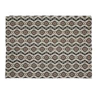 Tapis décoratif en Coton Bleu et Ivoire 120 x170 cm - Atmosphera