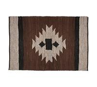 Tapis décoratif en Cuir et Coton 120 x 170 cm - Atmosphera