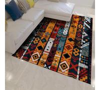 Tapis décors sud Ouest pour entrée 160x230 Tapis Design Tribal Ethnique aztèque Motifs géométriques paillassons intérieurs Style bohème Chambre Cuisine antidérapant Lavable pour étude sous Table