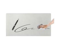 Tapis d'écriture de bureau - 70 cm - Réutilisable et effaçable - Imperméable - Essuyage à sec - Tapis de souris - Double face antidérapant - Cuir synthétique PP - 260 g