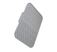 Tapis d'égouttage de cuisine pliable avec rainures pour une utilisation | Face texturée et résistance aux hautes températures jusqu'à 250 °C, rainures pour un séchage rapide des assiettes