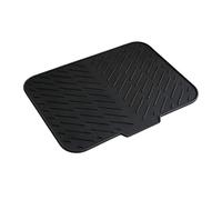 Tapis d'égouttage de cuisine pliable avec rainures pour une utilisation | Tapis de comptoir de cuisine en silicone sûr avec face texturée et résistance aux hautes températures jusqu'à 250 °C pour