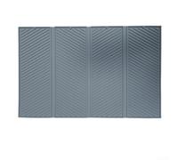 Tapis d'Égouttage en Silicone Pliable Carré 58x38cm - Tapis de Séchage Multifonction Résistant à la Chaleur pour Cuisine - Sous-Plat et Dessous-de-Verre Lavable au Lave-Vaisselle - Gris(Gray)
