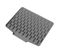 Tapis d'égouttement en silicone - Égouttoir antidérapant facile à nettoyer - Tapis de séchage incliné antidérapant pour vaisselle - Pour plan de travail de cuisine, évier de cuisine, tiroir comme